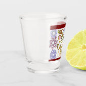Herten winterliefhebber shot glas (Links)