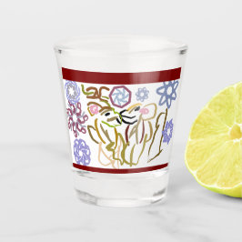 Herten winterliefhebber shot glas