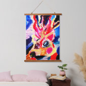 Herten wintervreugde hangend wandkleed (Slaapkamer)