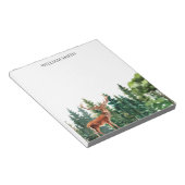 Herten Woodland gepersonaliseerd Notitieblok (Schuin)