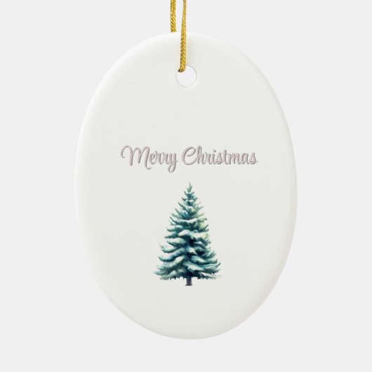 Herten Woodland  stijl Kerst gepersonaliseerd Keramisch Ornament (Achterkant)