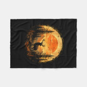 Herten zonsondergang berg bos wildernis fleece deken (Voorkant (Horizontaal))