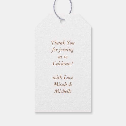 Hertenbaby shower cadeaulabel (Achterkant)