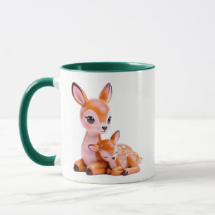 Hertenbeeldje Cute Glanzend Hert Warm Oranje Woodl Mok