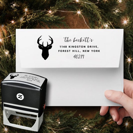 Hertenberg Winter Kerstvakantie Zelfinktende Stempel