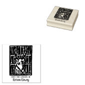 Hertenbibliotheek Boekplaatstempel Rubberstempel (Gestempeld)