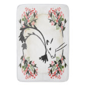 hertenbloem fancy Victoriaans badkamermat Badmat (Voorkant Verticaal)