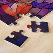 Hertenbok in Glas in Lood Legpuzzel (Zijkant)