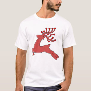 Hertenbok Sprong Hart Tak T-shirt