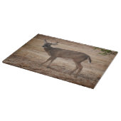 Hertenbok Wild Kunst Glas Snijplank (Hoek)