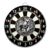 Hertenbos rustieke muurkunst dartbord (Voorkant)