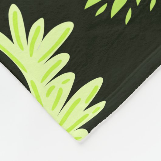 Hertenbos:  Schilderachtig patroon. Fleece Deken (Hoek)