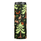 Hertenbos:  Schilderachtig patroon. Thermosbeker (Achterkant)