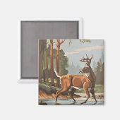  hertenbos Schilderachtig PBN-magneet Magneet (Voorkant / Achterkant)