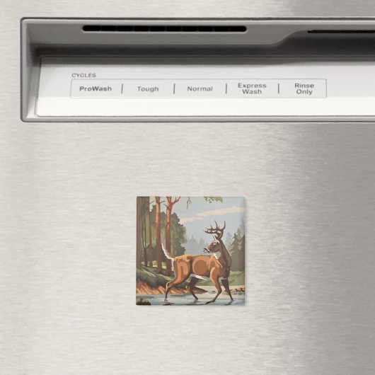  hertenbos Schilderachtig PBN-magneet Magneet (Insitu (Vaatwasser))