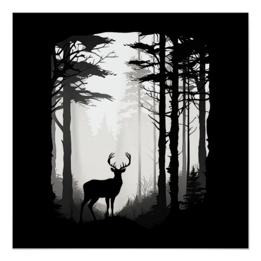 Hertenbos Wildlife Perfect Poster (Voorkant)
