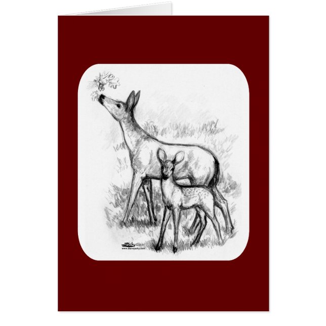 Hertenfamilie (Voorkant)