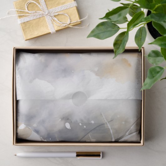 Hertenfamilie in Sneeuw 1 Decoupage Papier (Geschenk)