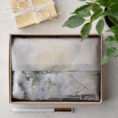 Hertenfamilie in Sneeuw 4 Decoupage Papier (Geschenk)