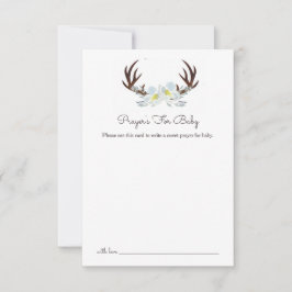 Hertengewei bidt voor Baby Kaart