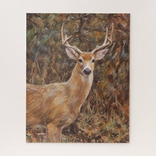 Hertengewei Natuur Kunst Grote Puzzel (Verticaal)
