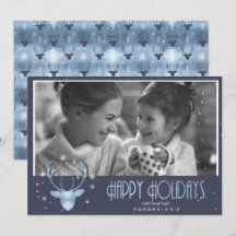 Hertengewei Pijlen Kerst Foto V2 Blauw ID861