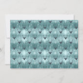 Hertengewei Pijlen Kerst Foto V2 Blauwgroen ID861 Kaart (Achterkant)