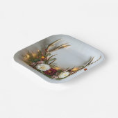 Hertengewei trouwarrangement papieren bordje (Gebogen)