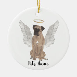 Hertengezicht Boxer Sympathie Herdenking Keramisch Ornament