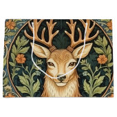 Hertengezicht in bloemenontwerp  groot cadeauzakje (Voorkant)