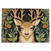 Hertengezicht in bloemenontwerp  groot cadeauzakje (Achterkant)