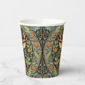 Hertengezicht in bloemenontwerp papieren bekers (Links)