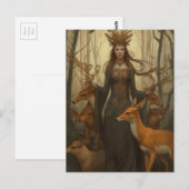 Hertengodin in de Bossen Briefkaart (Voorkant / Achterkant)