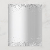 Hertengroen zilveren kerstfeest uitnodiging (Achterkant)