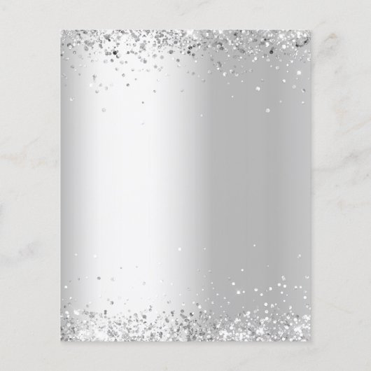 Hertengroen zilveren kerstfeest uitnodiging (Achterkant)