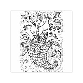 HERTENHAZEN VOSSENBOS WILDE DIEREN, NATUUR CORNUCO  ZELFINKTENDE STEMPEL