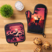 hertenhemel ovenwant & pannenlap set (Top down)