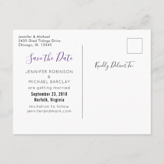 Hertenhoofd met bloemen & bergen Bewaar de datum Aankondigingskaart (Achterkant)