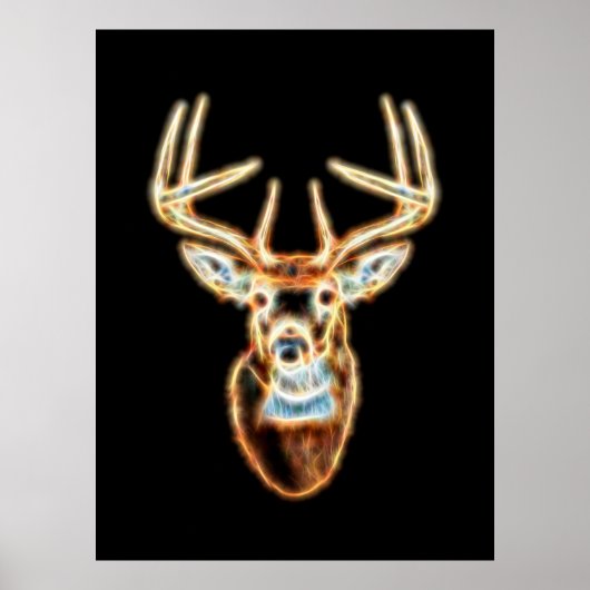 Hertenhoofd pure Energiespirit Poster (Voorkant)