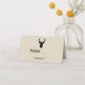 Hertenhoofdgewei Rustieke Trouwtafel Zitplaats Plaatskaartje (Achterkant)