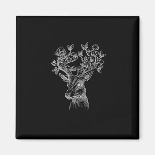 Hertenhoorn Paddenstoelen Cottage Goblincore Vint Magneet