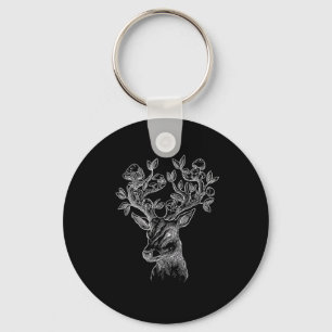 Hertenhoorn Paddenstoelen Cottage Goblincore Vint Sleutelhanger