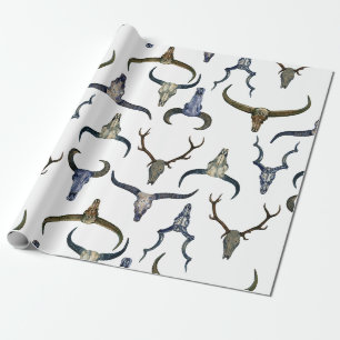 Hertenhoorn Patroon Cadeaupapier