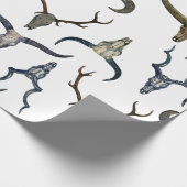 Hertenhoorn Patroon Cadeaupapier (Hoek)