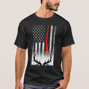 Hertenjacht Amerikaanse vlag VS Trots Hunter 4e va T-shirt