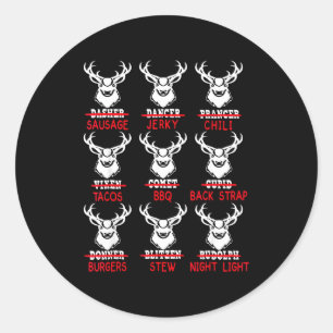 Hertenjacht Cadeau Jager Van Alle Rendieren Van Si Ronde Sticker