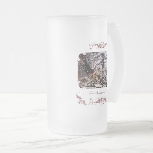 Hertenjacht Frosted Beer Mok / Stein (Voorkant rechts)