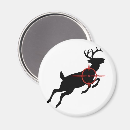 Hertenjacht- Herten met kruisdraden erop Magneet (Voorkant / Achterkant)
