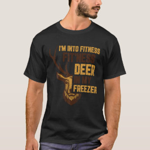 Hertenjacht Ik ben in fitness fit pasvorm Herten i T-shirt