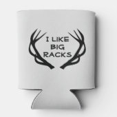 Hertenjacht Ik hou van Big Racks Grappig Blikjeskoeler (Achterkant)